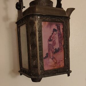 Antique shantou Pewter Teapot From The Early 1900s